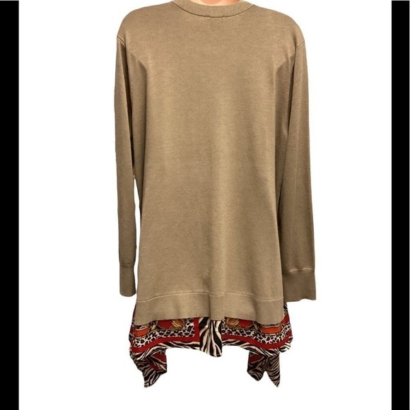 Chico's fabulously scarf hem‎ long cardigan size 12 NWT - Picture 9 of 14